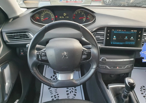 Peugeot 308 cena 39900 przebieg: 163119, rok produkcji 2019 z Warszawa małe 277